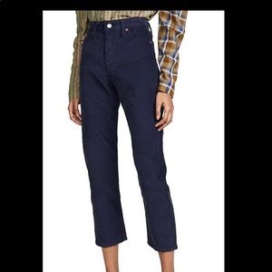 Levis Wedgie Straight Corduroy Jeans (navy)